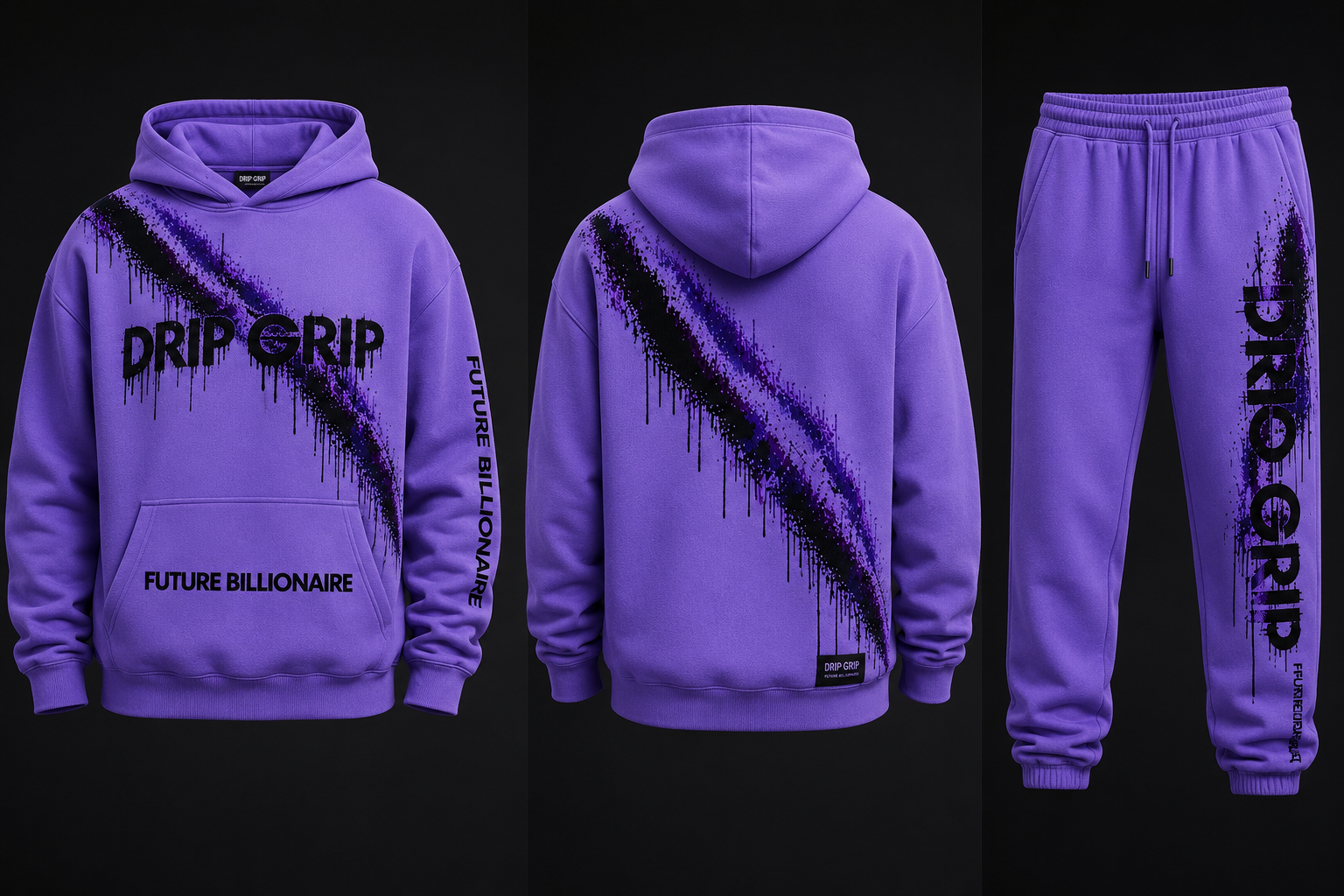Drip Grip hoodie and sweatpants